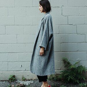 Horses Atelier Alchemical Coat in Grey Herringbone